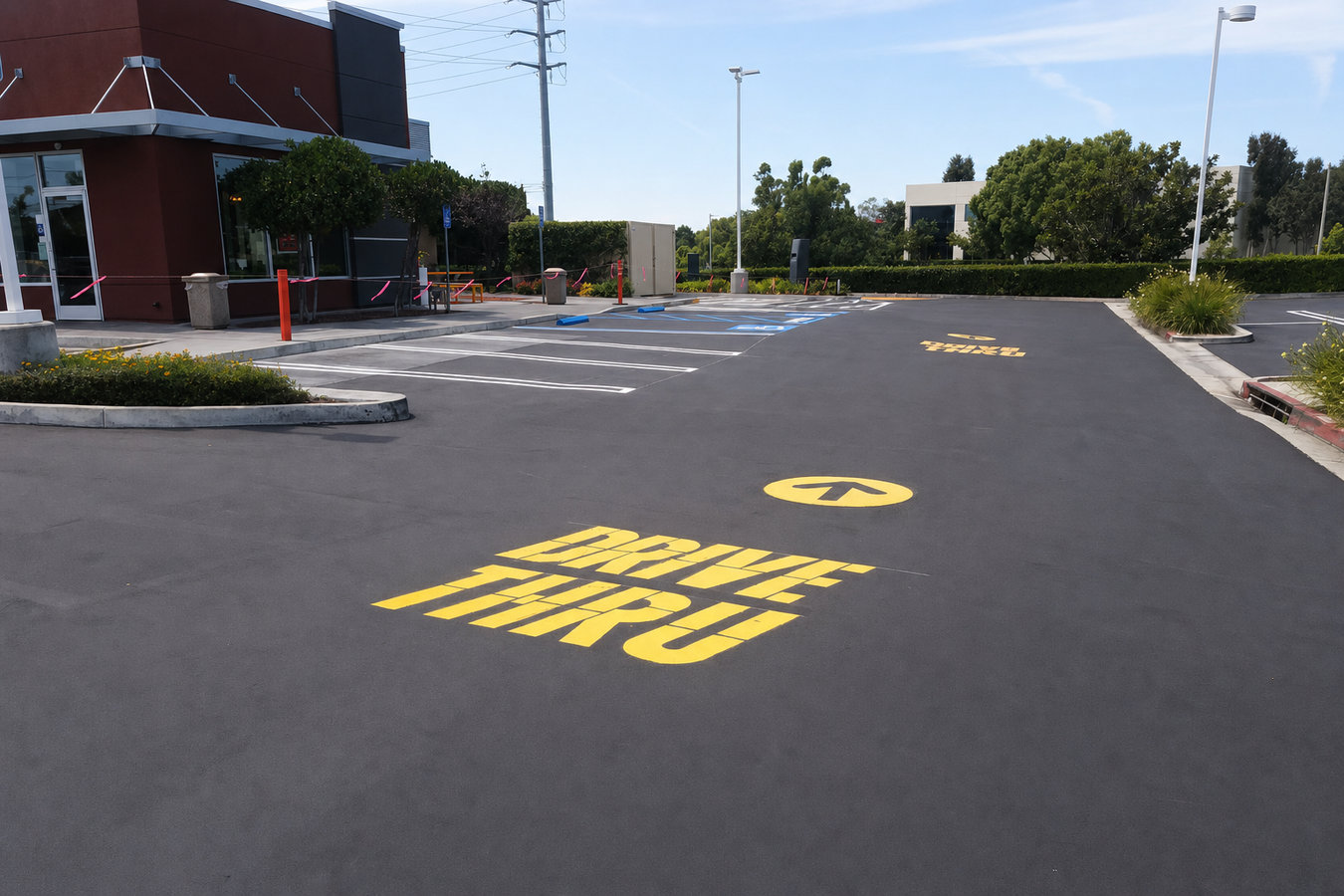 Parking lot maintenance