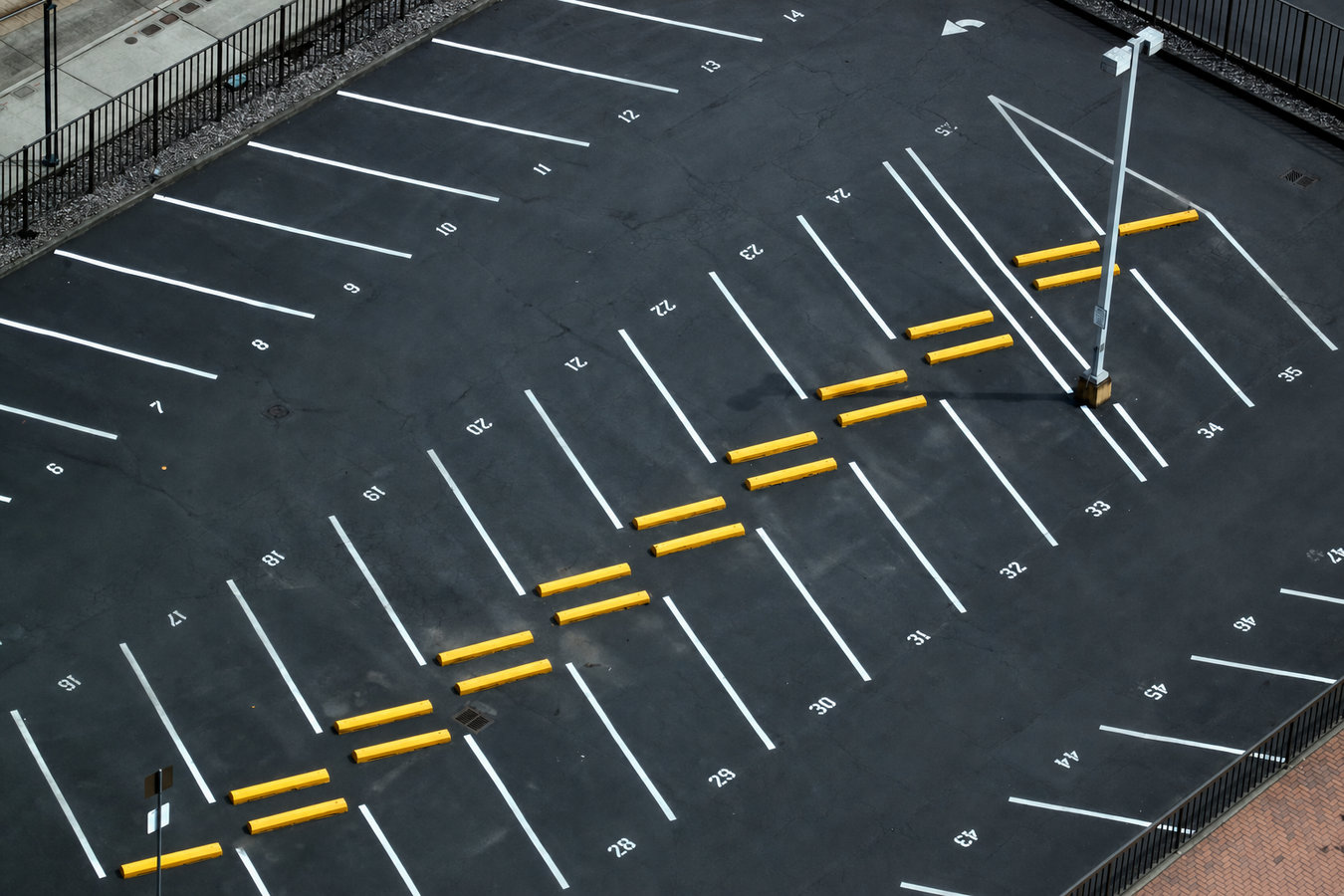 Parking lot paving